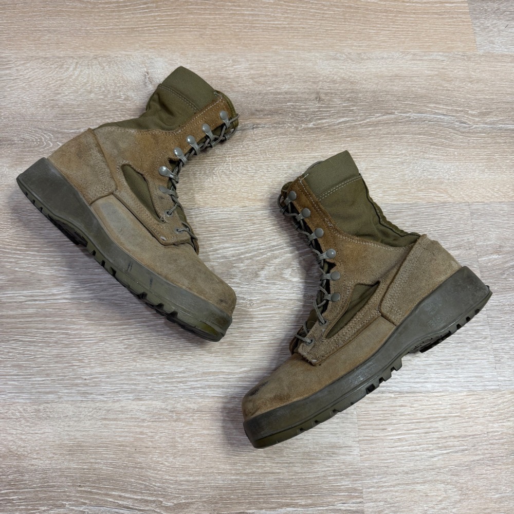 Belleville 550 ST USMC Steel Toe Combat Boots Mens 7.0 W Olive Drab Vibram USA